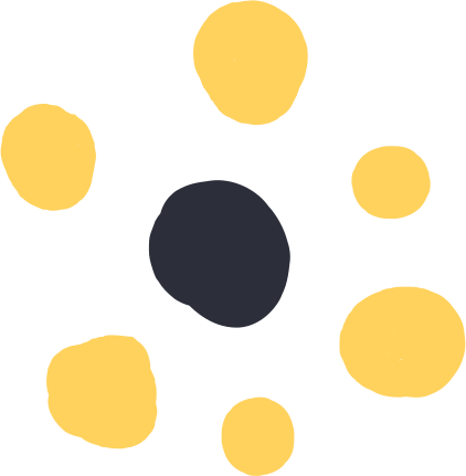 Black and Yellow dot pattern